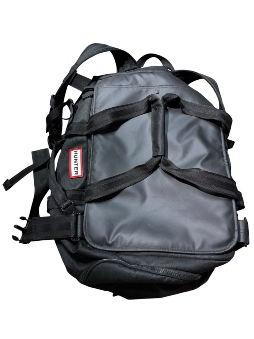 Hunter | backpack duffle bag Black Roll-Top Backpack large